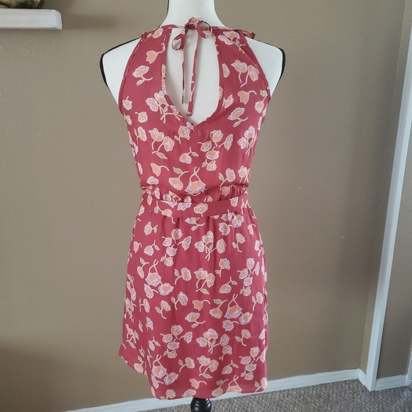 LC Lauren Conrad Floral Ruffle Dress Sleeveless 2 - Picture 3 of 4